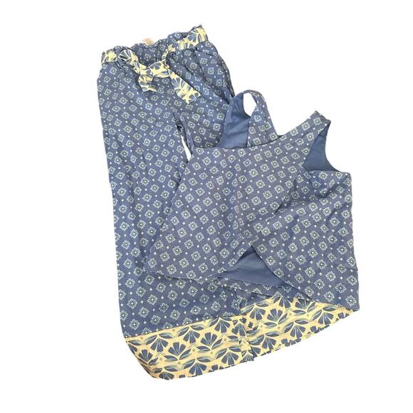 SIGRID OLSEN Artisan Crafted Girls Linen Blend Beach Tank And Pants Size Medium - Picture 1 of 7